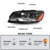 For 2012 2013 2014 2015 Volkswagen Passat Halogen Headlights Headlamp Left+Right