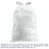 Plasticplace Custom Fit Trash Bags Compatible with simplehuman Code Y, 200 Count