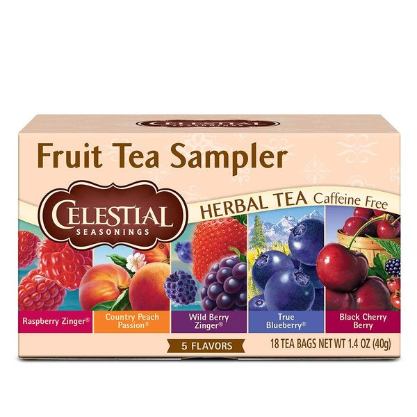 Celestial Seasonings Herbal Tea Fruit Sampler - 18 Tea Bags