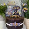 Marine Cake Topper Kit with Accessories, 18cm Tall, Personalised, Biodegradable PLA
