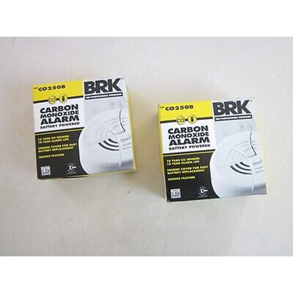 BRK Battery Powered Carbon Monoxide Detector CO25OB/Set of 2