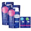 Deoco Medicated Body Cleanse Refill, 8.5 fl oz (250 ml), 2P (Quasi-Drug) + Scalp Care Shampoo & Conditioner Sachet, 0.3 fl oz (10 ml)