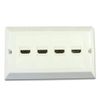 C4A 4 Socket 4k HDMI Wall Plate/Easy Connect Faceplate With 4 x HDMI sockets