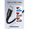 Braided USB to Type-C Cable – 1M, iphone 15, android