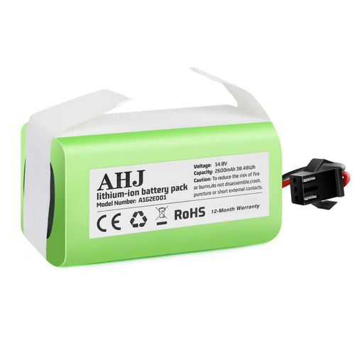 AHJ 14.4V 2600mAh Li-ion Replacement Battery Compatible with Ecovacs Deebot N79S N79, DN622 & Eufy RoboVac 11S, 11S MAX, RoboVac 15C MAX 25C 30, Tesvor X500, G10 Hybrid