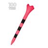 Pride Golf Tee Performance Plastic Golf Tees - 100 Count, 3-1/4 Inch - Citrus Pink - Striped for Consistency - Low Resistance Head Design