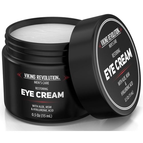 Viking Revolution Men's Eye Cream - Natural Anti-Aging, Dark Circle Treatment, Reduces Puffiness & Crowsfeet - 6ml