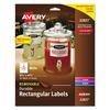 Avery Printable Blank Rectangle Labels, 3.5" x 4.75", White, 32 Customizable Labels (22827)