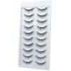 Wispy Lashes Natural Look False Eyelashes Strip Lashes 3D mink Lashes Handmade Fluffy Lightweight Short Eyelashes Natural 10 Pairs Light Volume Lashes Fake Eyelashes by Glowingwin