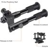 6 inch Tactical Spring Return Legs Bipod with Barrel adapter Mount For Rifle Gun