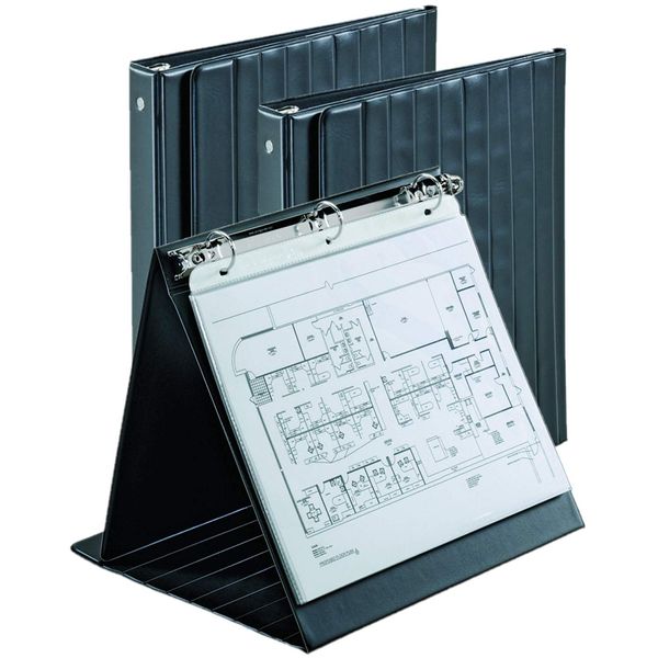 Cardinal Easel Ring Binder, Horizontal, 1-Inch, 11-Inch x 8-1/2-Inch, Black (09260V3) / 3 Pack