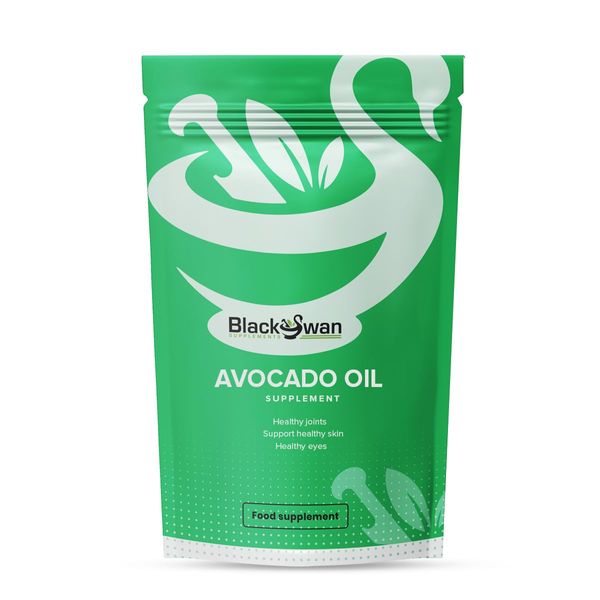 Black Swan Avocado Oil Softgels - 1000mg Rich in Antioxidant Vitamin E for Eye Skin Digestion Health Weight Management Support Natural Supplement - 30 Softgel 1 Month Supply