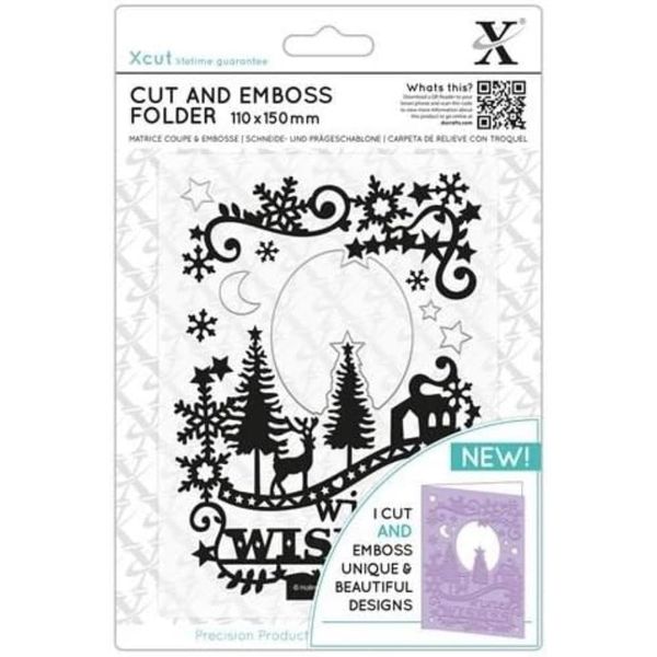 Xcut Die Cut and Embossing Folder, Steel, One Size