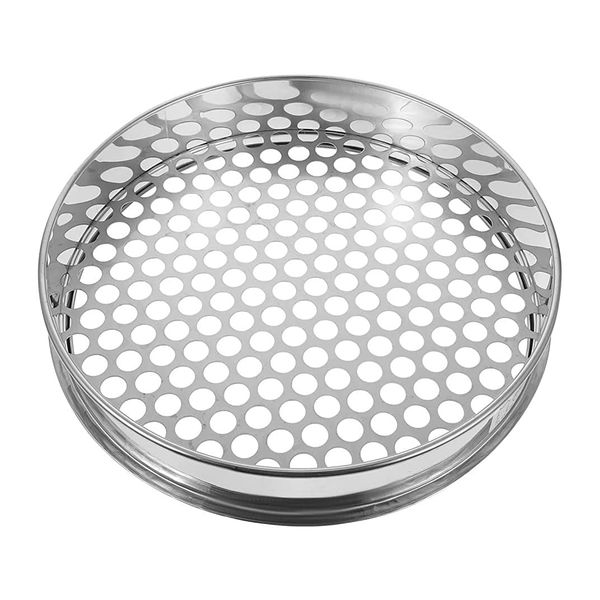 Shift Pan Mesh Screen, Gardening Filter, Sieving Sieve, Garden Sieve, Strainer, Stainless Steel Grading Sieve, Commercial Use (Diameter 11.8 inches (30 cm), Hole 0.4 inches (10 mm)