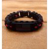 Firefighter Fireman Red Line Nylon Paracord Survival Bracelet .