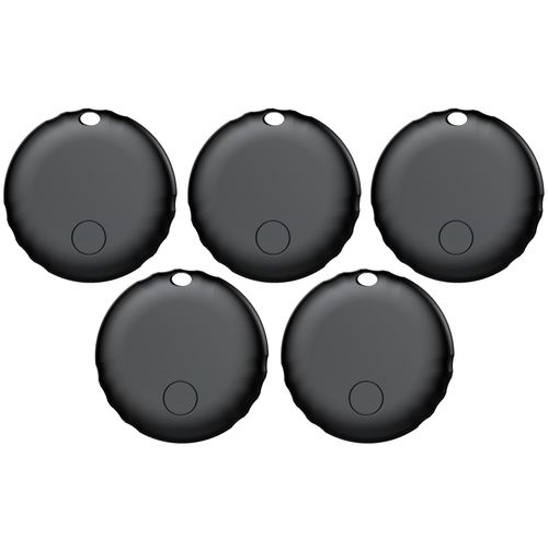 Air Tags, Smart Tag Works with Find My App (iOS 14.6 Above), Keys Finder and Item Locator for Luggage, Backpack, Suitcases and More, Replaceable Battery, IP67 Waterproof Tracking Tags-5 Pack(Black)