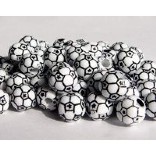 Soccer Ball Beads 60pc