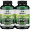 Swanson Marshmallow Root Healthy Supports Respiratory Function Digestive Support 500 Milligrams 90 Capsules (2 Pack)