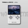 Trimui Brick Handheld Game Console 3.2-Inches Display Game Console,1024x768 IPS Screen Supports Multiple Simulators,Linux System Built-in 64G TF Card White