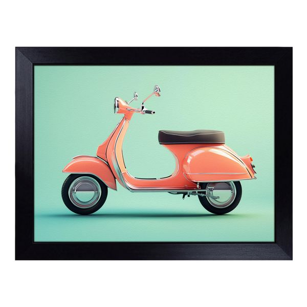 Scooter Retro | Lap Tray with Padded Cushion, Portable Surface with Bean Bag Base, Perfect Surface for Working, Crafting, TV Eating and Laptop Use