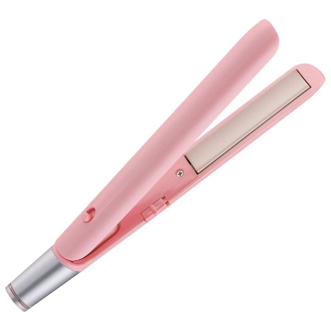 Rechargeable 2 in 1 Cordless Hair Curler Travel Hair Straightener Curling Iron