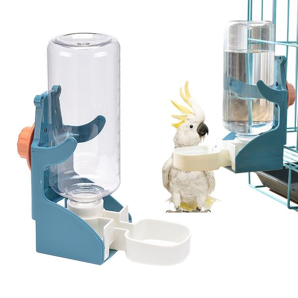 Canzoon Automatischer Wasserspender Vögel Haustier Automatischer Wasserspender Wellensittich Wasserspender Vogel Für Vögel Nymphensittiche Papageien (Blau)