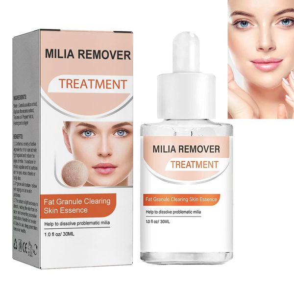 Fat Granule Clearing Skin Essence,Milia Clearing Essence,Milia Remover Serum,Organic Skin Spot Purifying Serum,Milia Spot Removal Treatment,Helps Dissolve and Reduce Milia