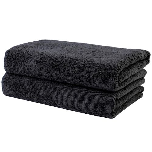 POLYTE Professional Quick Dry Lint Free Microfiber Hair Drying Salon Towel, 20 x 40 in, 2 Pack