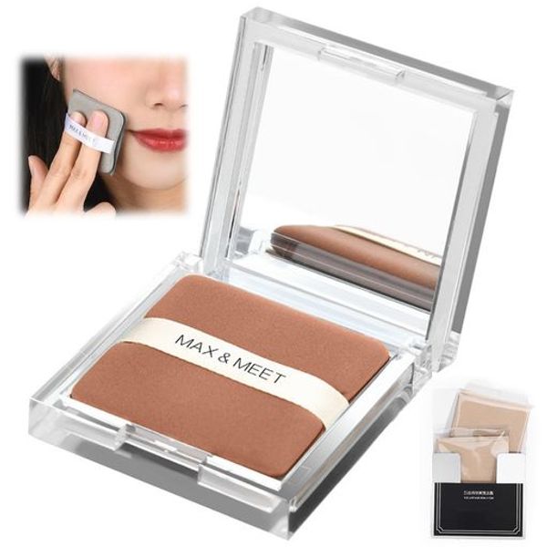 Oil Blotting Paper, 300 Sheets, Facial Oil Blotting Paper, Comes with Mirror and Powder Puff, Clear and Fresh, Portable, Prevents Makeup from Coming Out, Prevents Pores from Enlarging, Unisex (Transparent Silver)