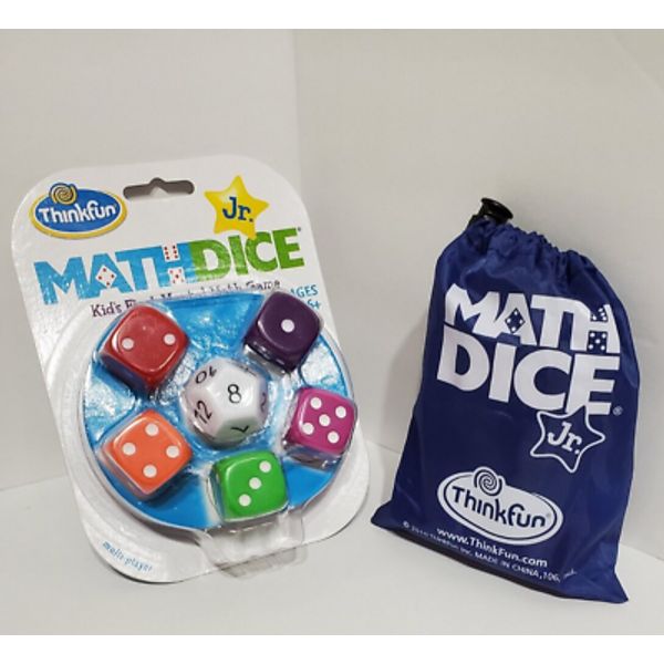 2 Thinkfun Jr. Math Dice Game Kids First Mental Math Game Ages 6+