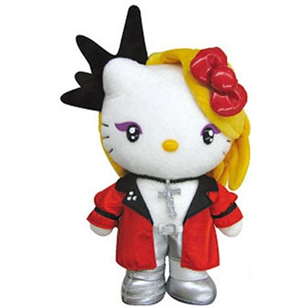 X JAPAN YOSHIKI×ハローキティコラボyoshikitty(ヨシキティ)ぬいぐるみ 　赤　(M)