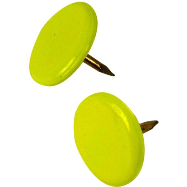 Hillman Thumb Tacks 5/16" Steel Yellow Polybox
