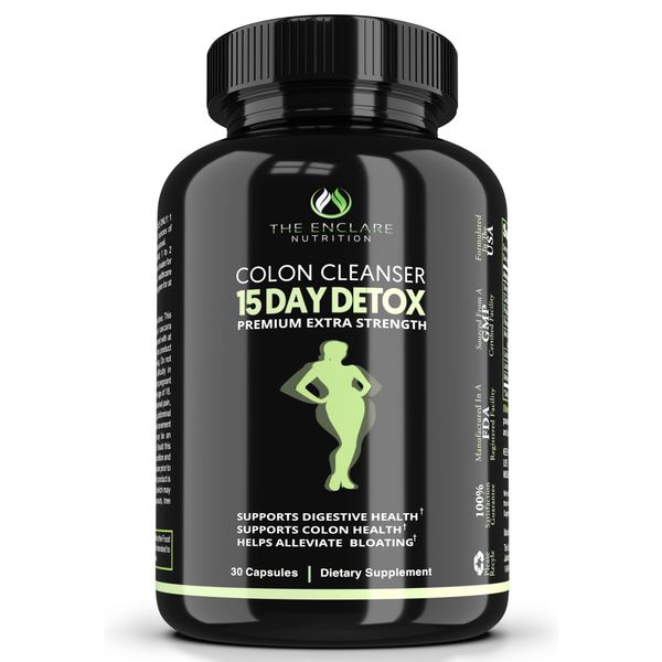 Colon Cleanser Detox. Premium 15 Day Fast-Acting Detox Cleanse Diet Pills, Probiotic, Fiber, Natural Laxatives for Constipation Relief, Bloating. Colon Cleanse Boosts Energy, Focus, Gut Health (1)