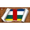 Central African Rep Flag Scroll Novelty Aluminum Key Chain KC-9153