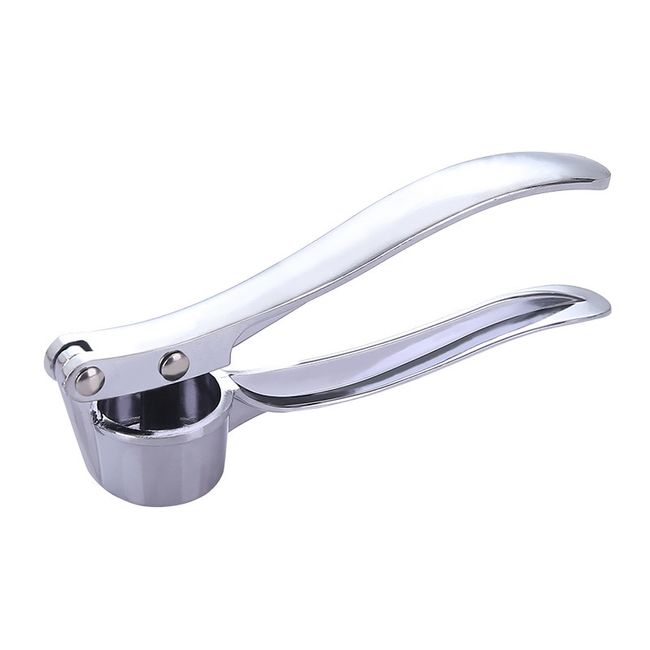 1pc Stainless Steel Manual Garlic Press, Multifunction Masher And