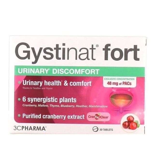 3C Pharma Gystinat Strong for Urinary comfort 30 tablets with Purified Cranberry