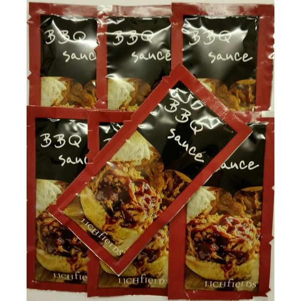 50 (2 x 25) Lichfields BBQ Sauce - Individual 10g Sachets