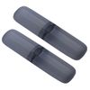 2Pcs Travel Toothbrush Case Holder Hard Plastic Portable Toothbrush Toothpaste Storage Box Container for Travel Camping Home School Business Use, Transparent Black