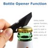 Titan Pry Bar EDC Multi Tool with Bottle Opener Box Opener Clip Function (Black)