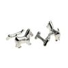 Dog and Bone Chain Style Cufflinks in a Personalised Engraved Cufflink Box