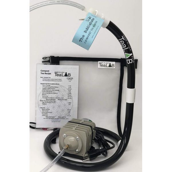 Compost Tea Kit: 5 Gallon Get Brewing Special~ BubbleSnake, Bag, Air Pump & Tubing (714GPH Air Pump)