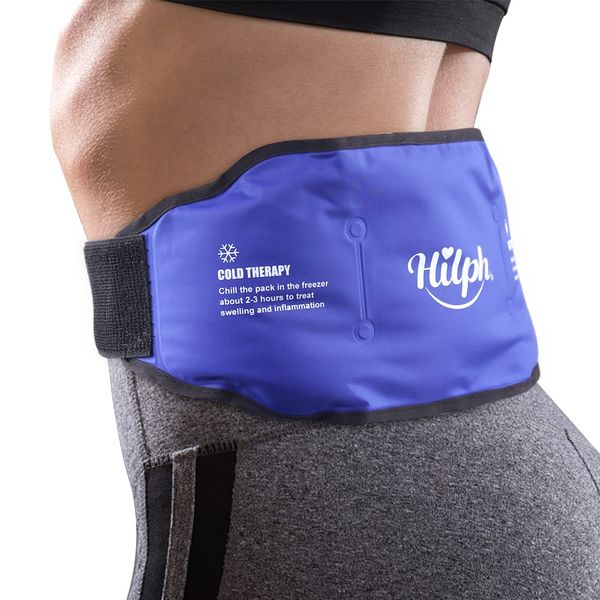 Hilph Ice Pack for Back Pain Relief, Reusable Lower Back Ice Pack Hot Cold Therapy, Lumbar Ice Pack for Back Injuries, Sciatic Nerve, Herniated or Degenerative Disc, Coccyx, Tailbone Pain