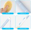 Adjustable Long Handle Shower Brush Dual Side Exfoliating Back Scrubber Massager
