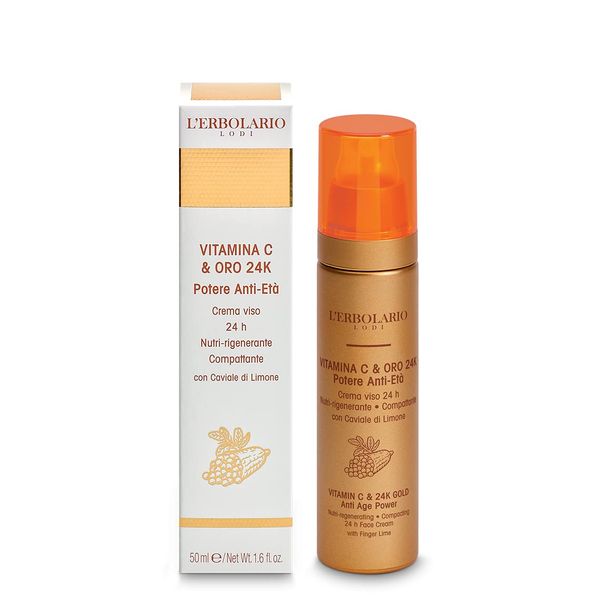 L'Erbolario Vitamin C & 24K Gold Anti-Aging Gesichtscreme