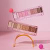 Etude Official Play Color Eyeshadow, Cool Ballerina, 10 Color Palette, Gel Texture Glitter, Shimmer, Matte, Keyboard Shadow