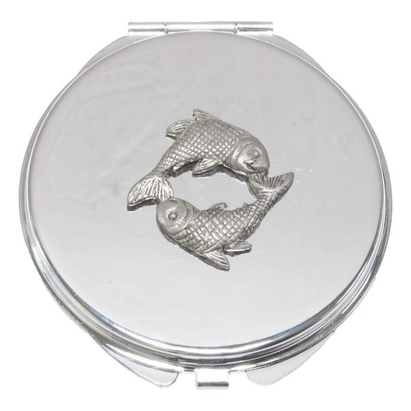Pisces The Fish Compact Mirror Handbag Gift With Free Engraving 277