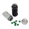 Shintop 2PCS High Capacity Aluminum Container Keychain Waterproof Pill Container