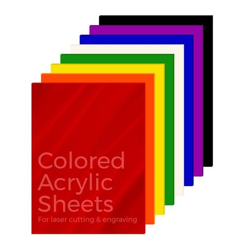 KastLite Colored Acrylic Sheets Nominal 6" x 12" - Plastic Sheet Easy to Cut, Saw, Shape, Laser Cut - Ideal for Arts & Crafts & DIY Projects- Durable, Lightweight, Scratch Resistant - Frosted 2 Pack