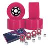 Cal 7 83mm 78A Cruiser Skateboard Wheels, Longboard Flywheel (Solid Pink)