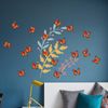 AQUEENLY Monarch Butterfly Decorations, 4.72'' Orange Premium Artificial Monarch Butterfly to Decorate for Craft, Home, Wall, Wedding, Party (12 Pcs)